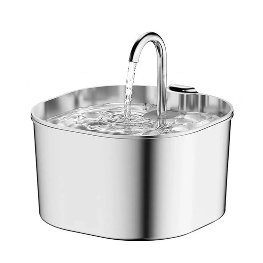Bol din inox pe suport inclinat, pentru pisici si caini