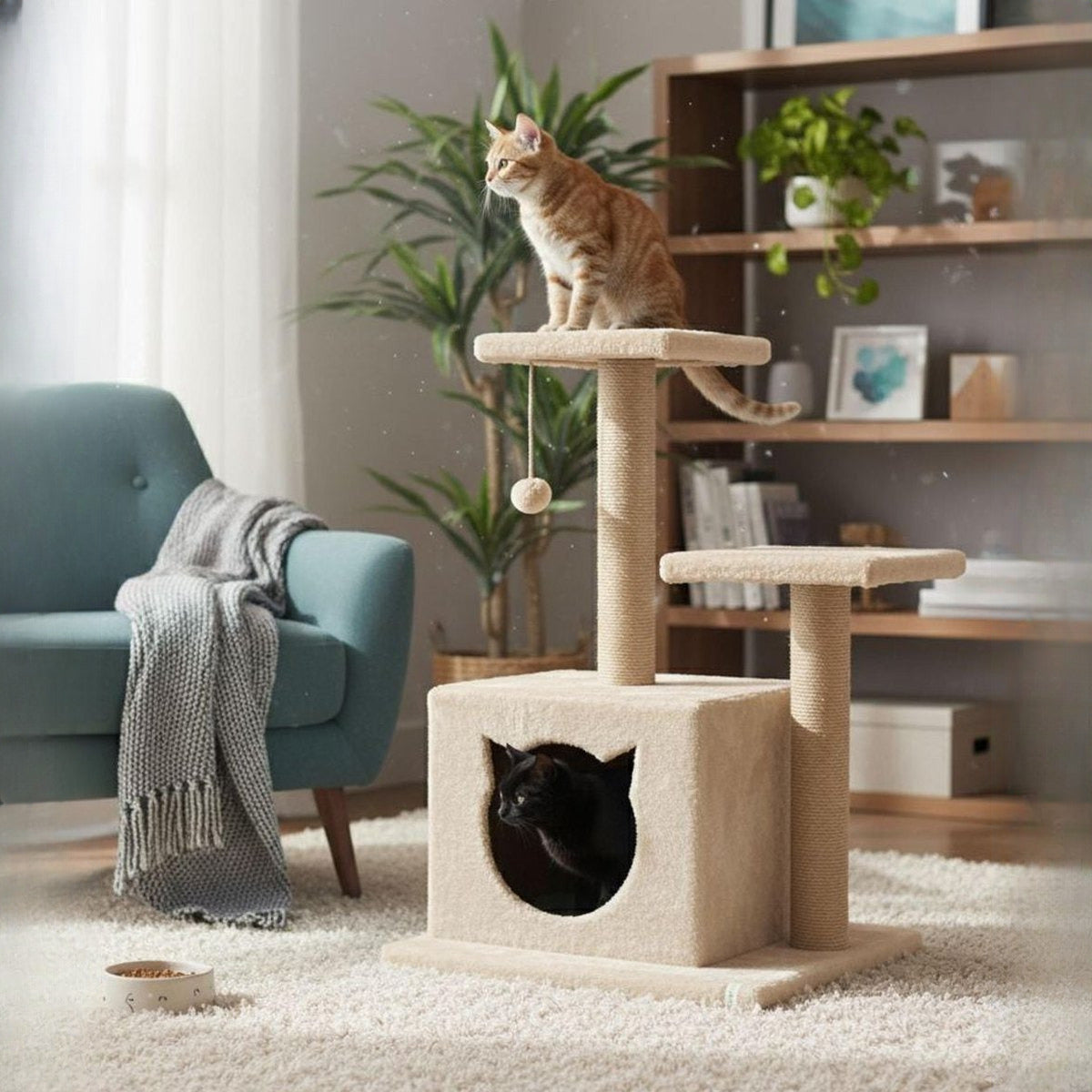 Ansamblu de catarat cu cub si doua platforme