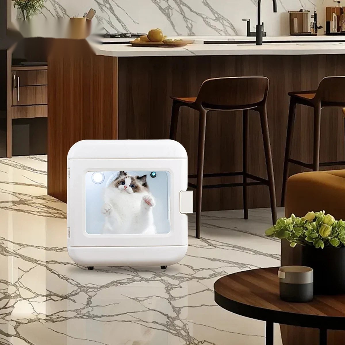 Cutie de uscare automata pentru caini si pisici de pana la 12 kg