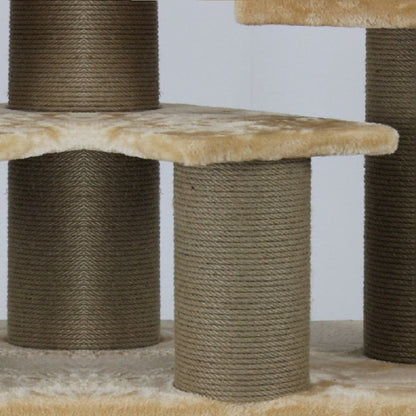 Ansamblu de catarat Toulouse gri, cu cub inchis la mijloc si platforme