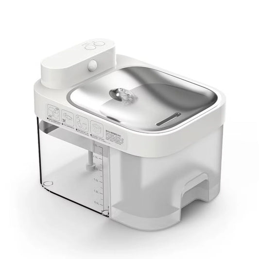Fantana dispenser de apa smart pentru pisici, 2,5 litri