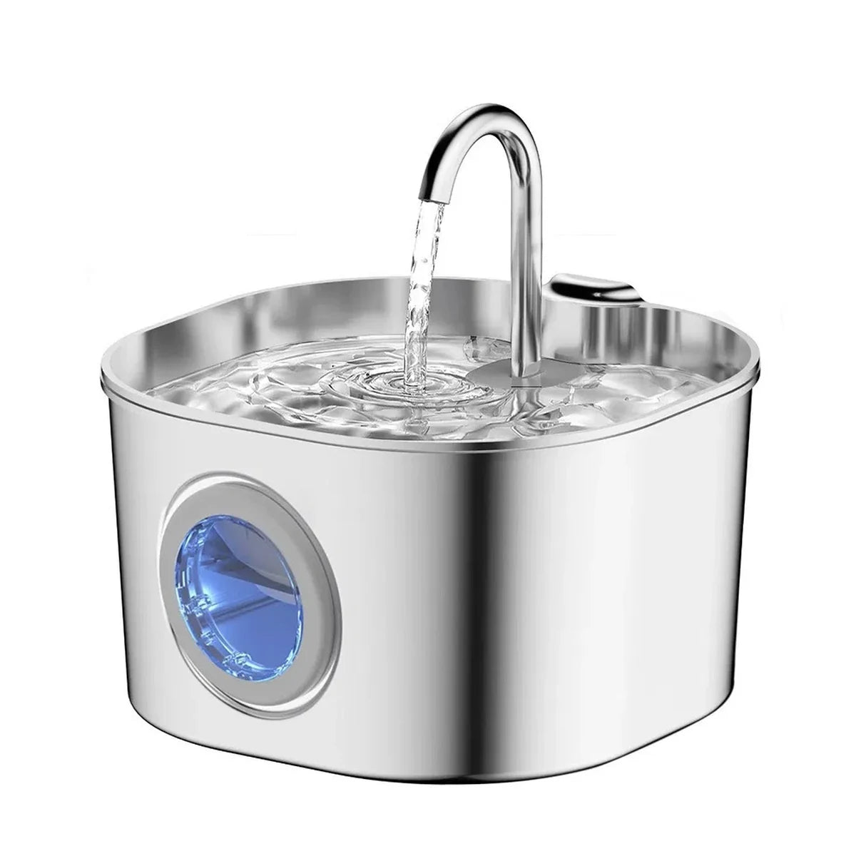 Bol din inox pe suport inclinat, pentru pisici si caini