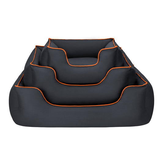 Culcus Bull Alpha negru cu vipusca portocalie