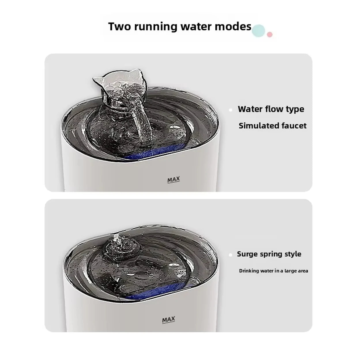 Fantana de apa din ceramica pentru pisici, 2 litri