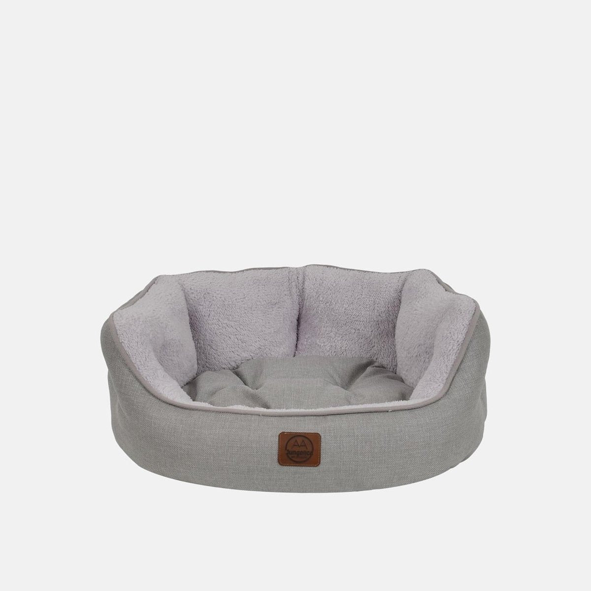 Culcus Coco oval, gri deschis cu interior lila