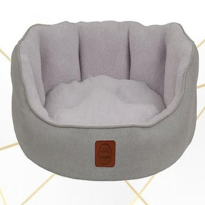 Culcus Coco oval, gri deschis cu interior lila