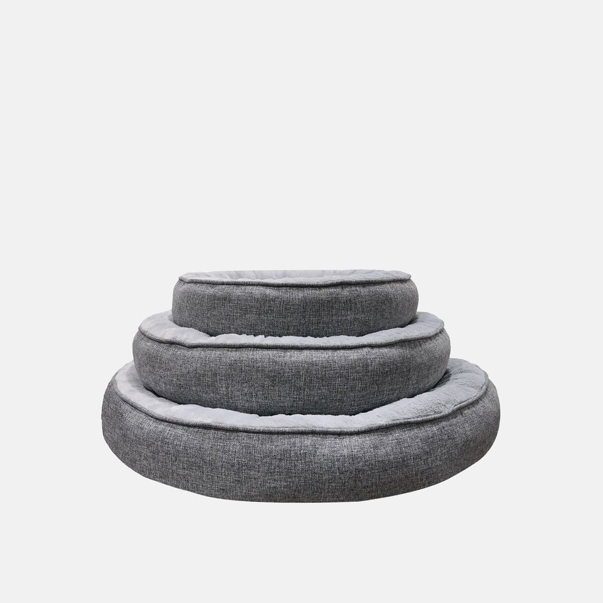 Culcus Bunny rotund, gri, pentru caini