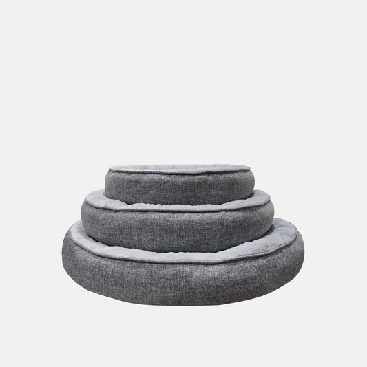 Culcus Bunny rotund, gri, pentru caini