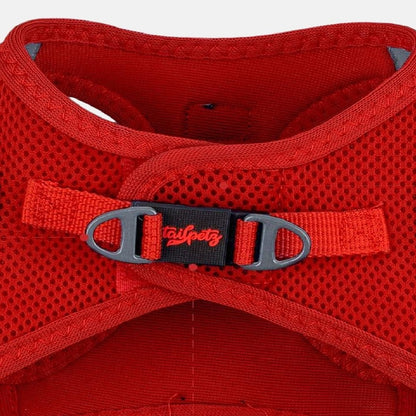 Ham tip vesta din plasa rosie pentru caini, model Air-Mesh