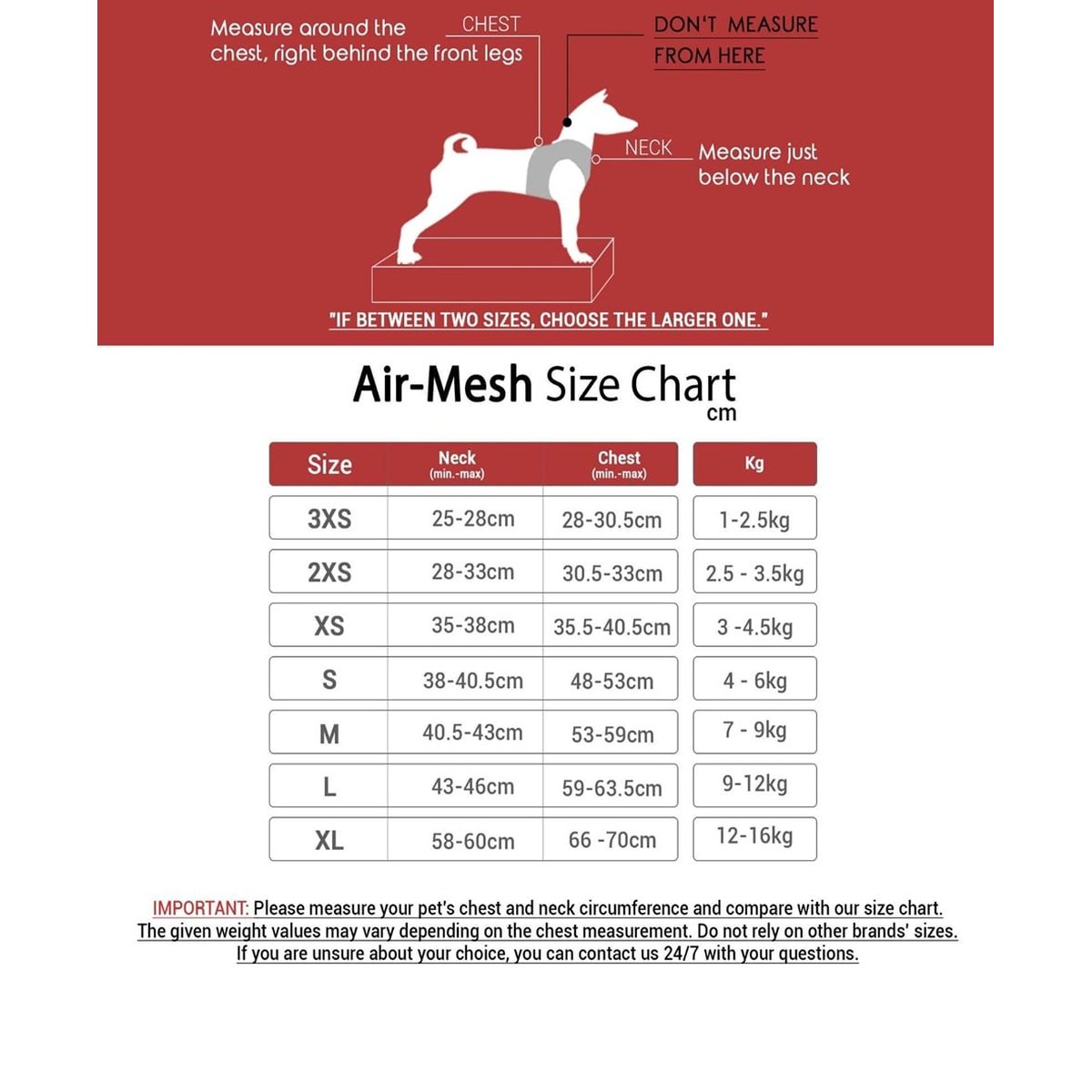 Ham tip vesta din plasa rosie pentru caini, model Air-Mesh