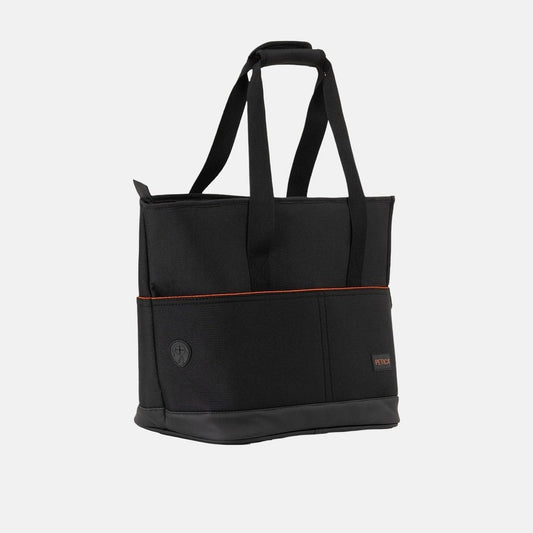 Geanta de transport Riva din material textil negru, cu manere lungi