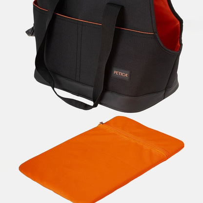 Geanta de transport Riva din material textil negru, cu manere lungi