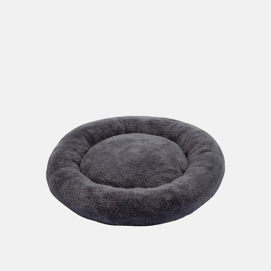 Culcus Pugalo rotund si pufos, gri inchis, format mare