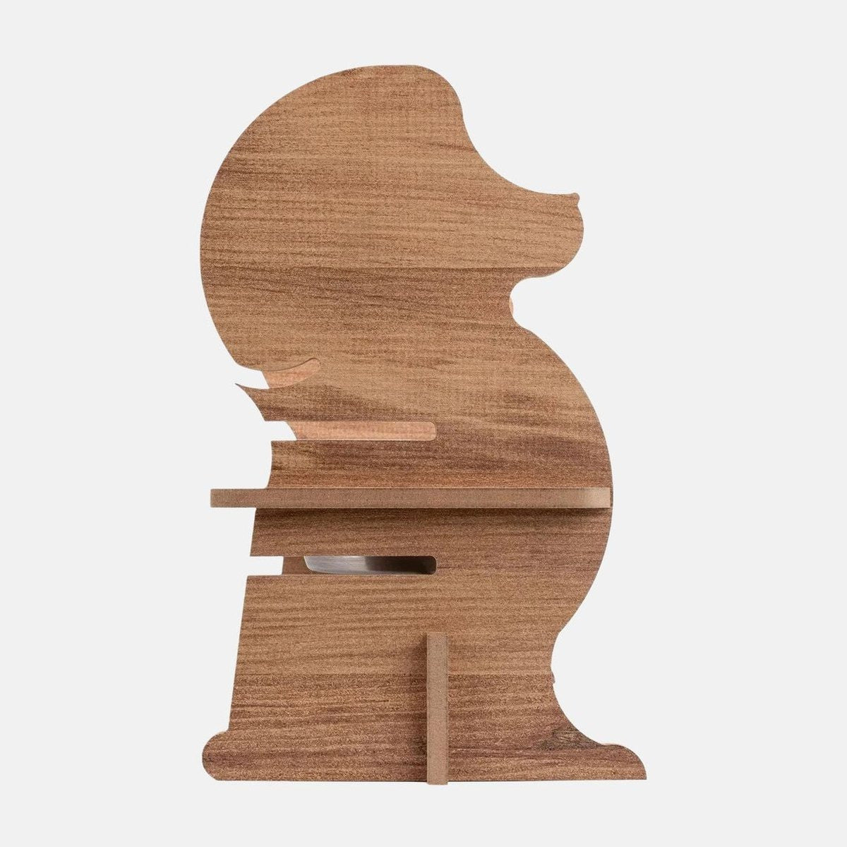 Suport din lemn cu doua boluri din inox si manere laterale