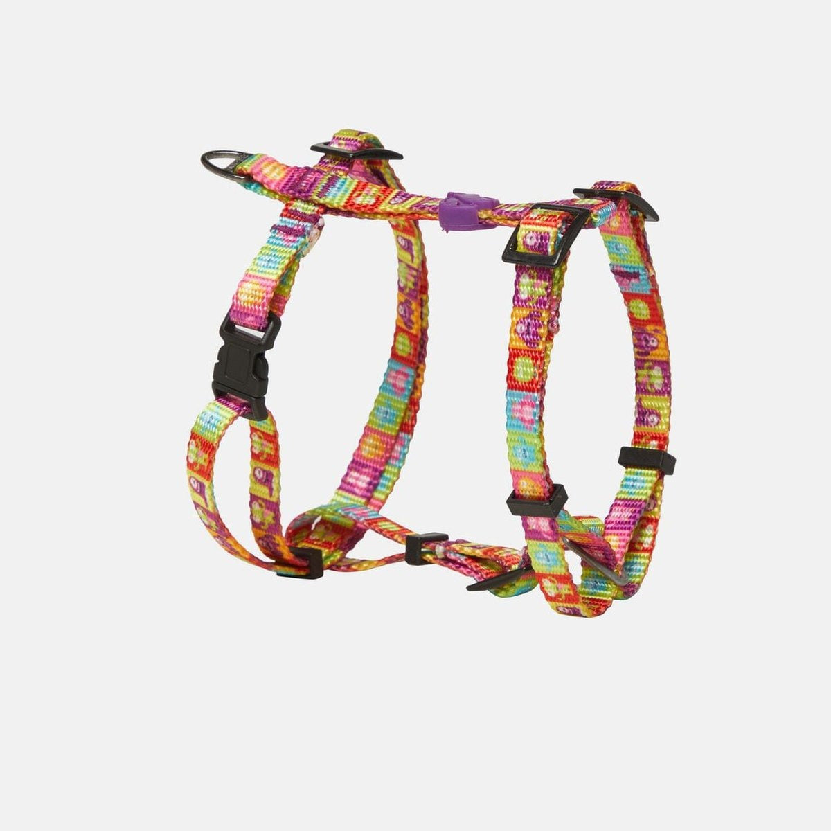 Ham tip H pentru caini, cu imprimeu multicolor intens, model Alliens