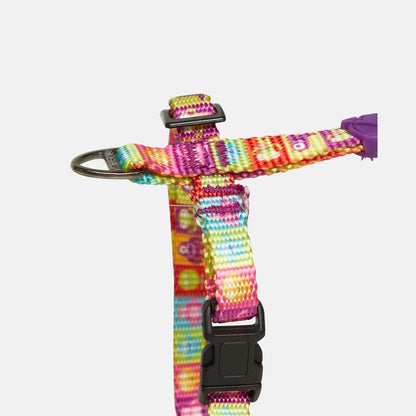 Ham tip H pentru caini, cu imprimeu multicolor intens, model Alliens