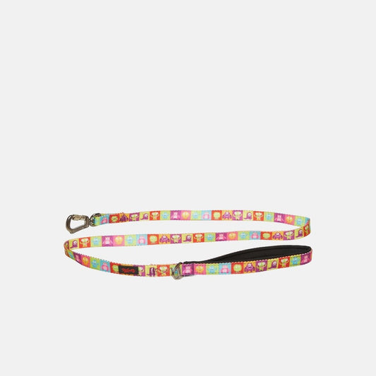 Lesa pentru caini cu imprimeu multicolor, model Alliens