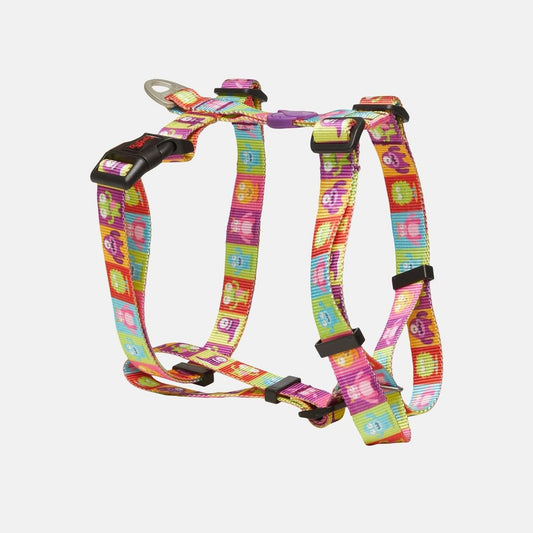Ham tip H pentru caini, cu imprimeu multicolor, model Alliens