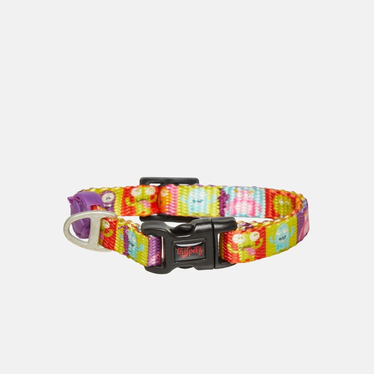 Zgarda Alliens cu imprimeu multicolor, pentru caini