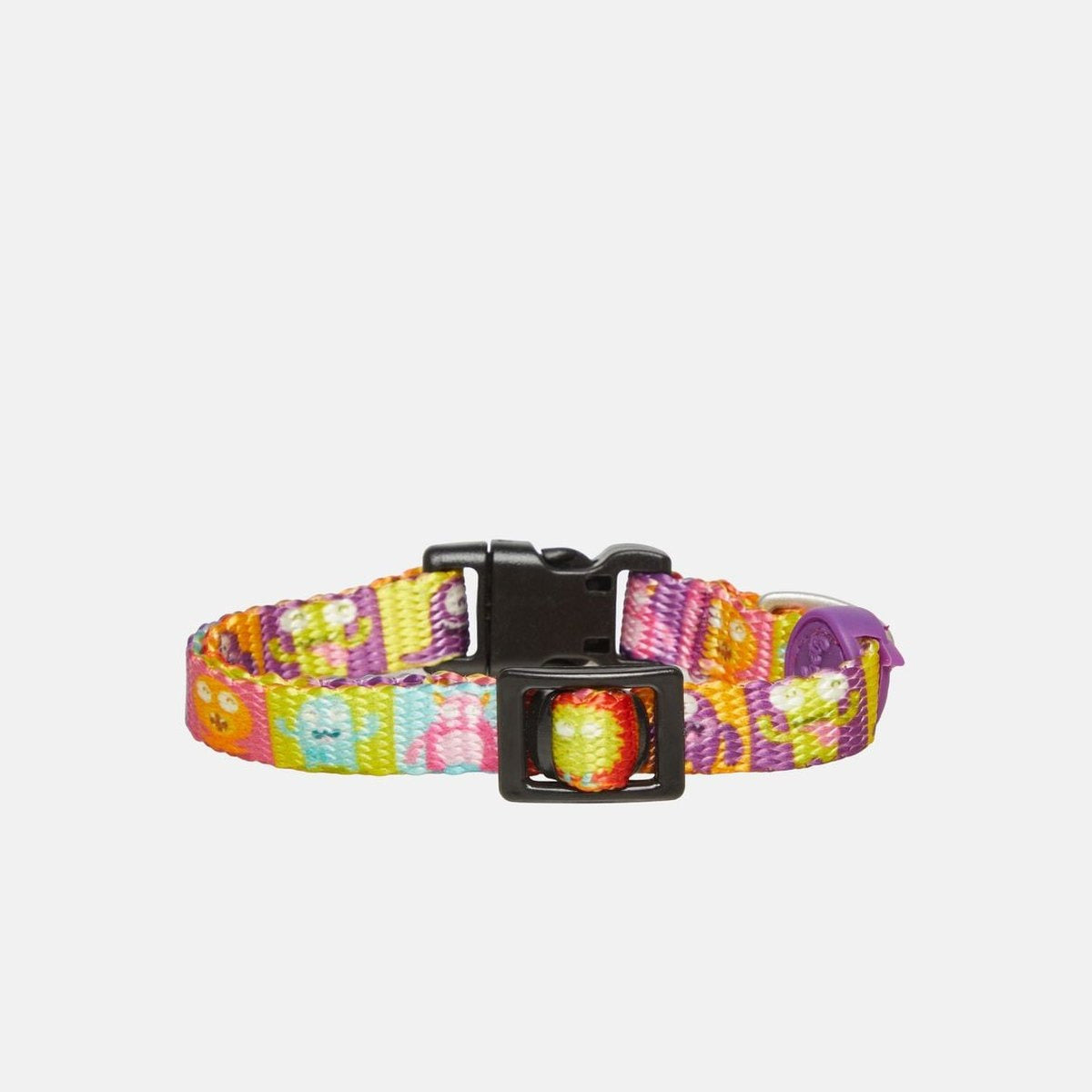 Zgarda Alliens cu imprimeu multicolor, pentru caini