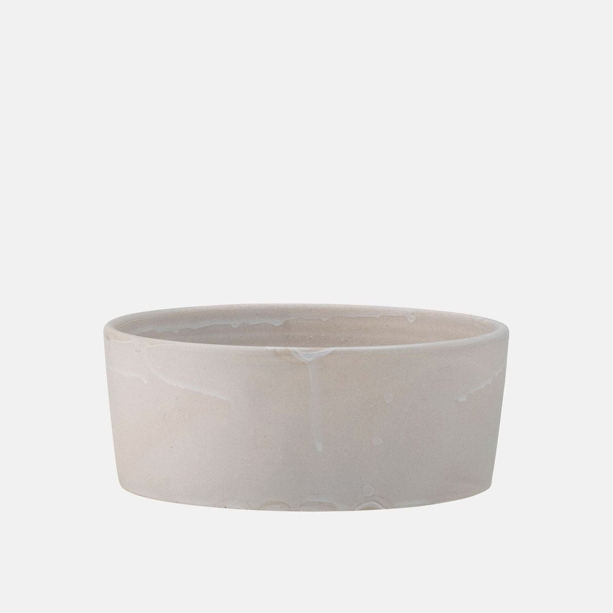 Bol din ceramica gri cu labuta in relief, model Feeding Buddy